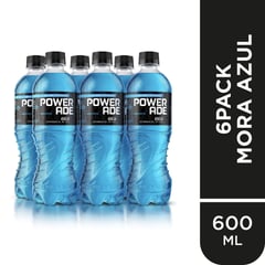 POWERADE - 6PACK REHIDRATANTE MORA 600ML