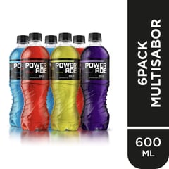 POWERADE - Six Pack Rehidratante Surtido