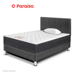 PARAISO - Dormitorio Majestic Gris 1.5 Plazas