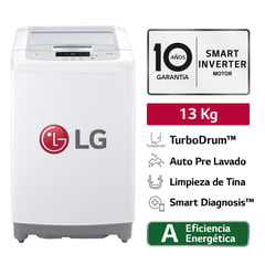 LG - Lavadora WT13WPBK 13 Kg Smart Motion Carga Superior Blanco