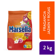 MARSELLA - Detergente En Polvo Jazmín Y Rosas Bolsa 2Kg