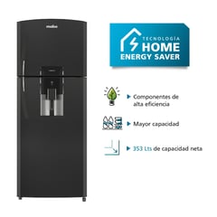 REFRIGERADORA NO FROST 353LT BLACK STEEL