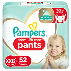 PAMPERS - Pañales Premium Care Pants Talla Xxg 52 Unidades