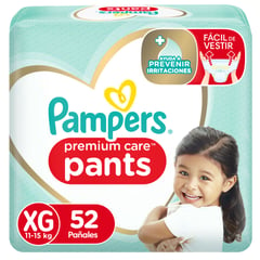 PAMPERS - Pañales Premium Care Pants Talla Xg 52 Unidades