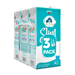 Tripack Leche Uht Slim Triple Zero 1 L