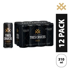 TRES CRUCES - 12PACK LAGER LT X 310 ML