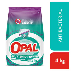 OPAL - Detergente En Polvo Antibacterial Bolsa 4Kg