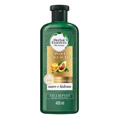 HERBAL ESSENCES - Shampoo sin sal Nutre e Hidrata Pequi & Aguacate 400 ml