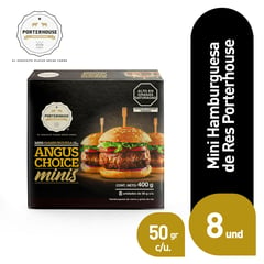 PORTERHOUSE - Mini Hamburguesa Res 8 Un