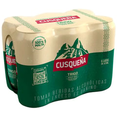 CUSQUEÑA - Six Pack Cerveza Trigo Lager 473 mL