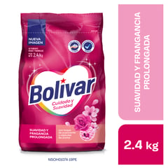 BOLIVAR - Detergente En Polvo Bolívar Cuidado Y Suavidad Bolsa 2.4Kg