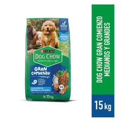 DOG CHOW - Alimento Cachorros Gran Comienzo Med/Gran 15Kg