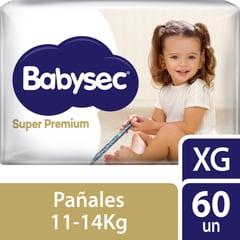 BABYSEC - Pañal Super Premium Xg 60 und