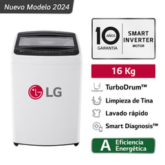 LG - Lavadora WT16WVTB 16 Kg TurboDrum Carga Superior Blanco