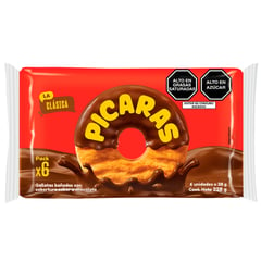 PICARAS - Sixpack Galletas Clasicas x 38 g