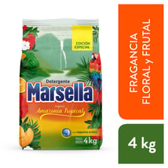 MARSELLA - Detergente En Polvo Amazonía Tropical Bolsa 4Kg