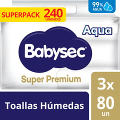 BABYSEC - Toallitas Húmedas Super Premium 240 un