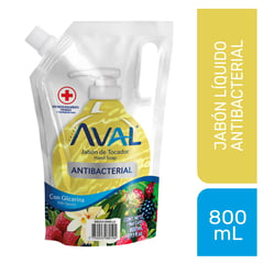 AVAL - Jabón Líquido Antibacterial Mágica Vainilla 800 mL