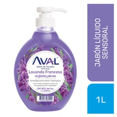 AVAL - Jabón Líquido Clásico Lavanda Francesa 1L