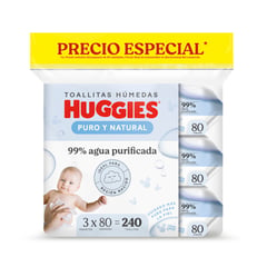 HUGGIES - TOALLAS HUMEDAS PYN 240UN