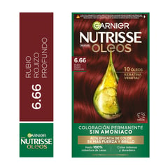 NUTRISSE - Tinte Capilar 6.66 Rubio Rojizo Profundo Caja Garnier